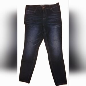 Maurices Skinny Dark Denim Blue Jeans